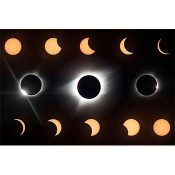 solar eclipse collage