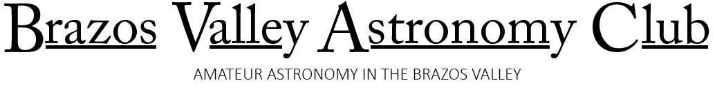 Brazos Valley Astronomy Club masthead