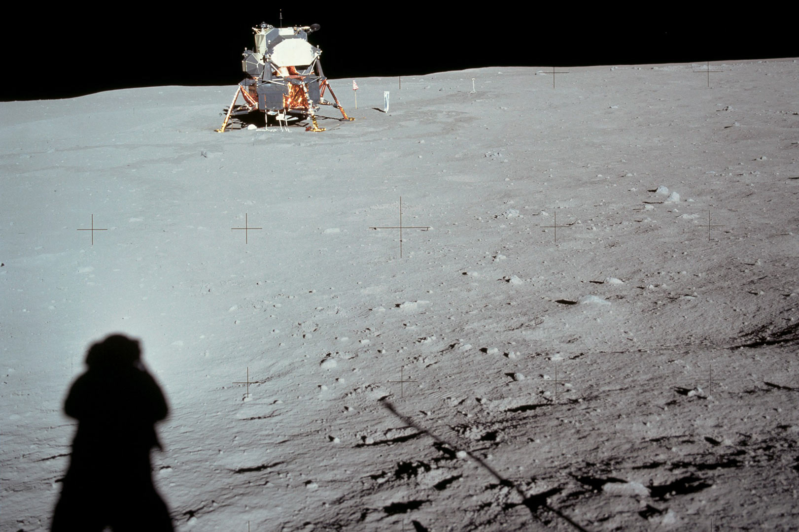 lunar module and Tranquility Base