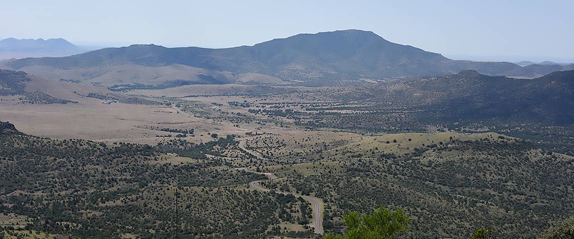 view of Ft. Davis area from Harlan J. Smith Observatory