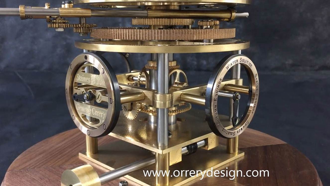Staines and Son Orrery Makers of England