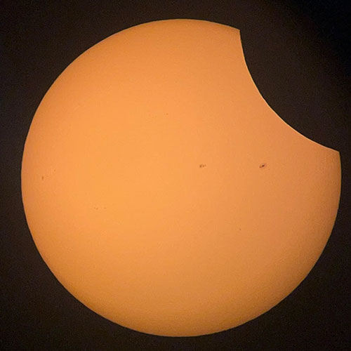 phase of annular solar eclipse in Boerne TX