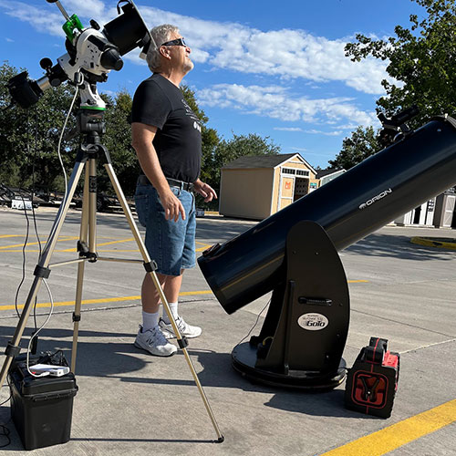 phase of annular solar eclipse in Boerne TX