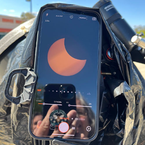 phase of annular solar eclipse in Boerne TX