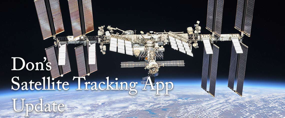 Satellite Tracking Page Update