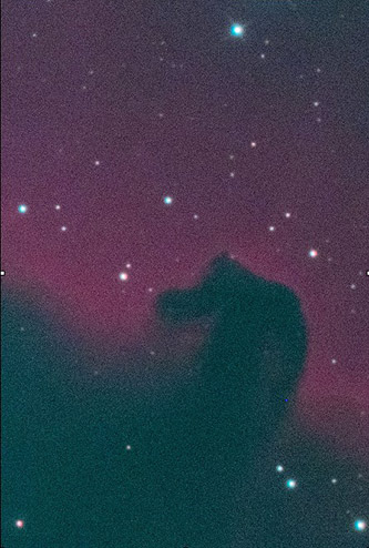 unedited photo of Horsehead Nebula