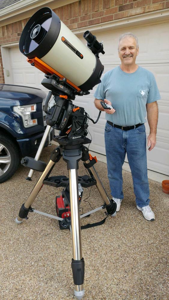 Warren Bracewell Celestron telescope