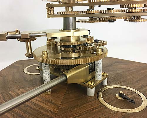 orrery dial on base