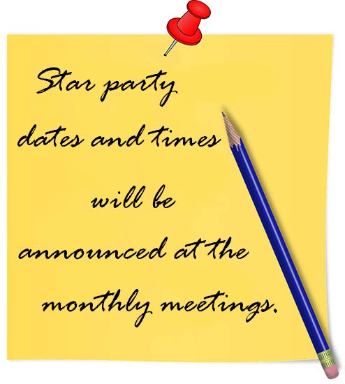 star party meeting note